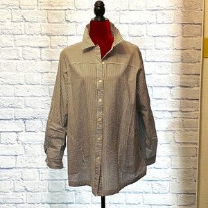 Pinstripe Button Down | Never Worn!!